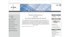 Desktop Screenshot of drhoenle.de